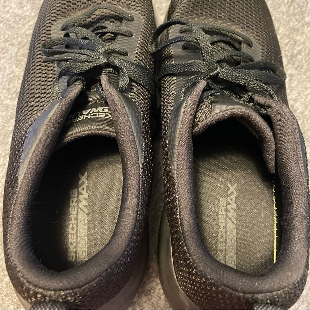 Skechers Sneakers Shoes Mens‎ Size 13 Black Lace Up Goga Max